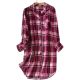 New Style Cotton Flannel Nightdress For Autumn And Winter