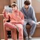 Couple Hooded Pajamas Autumn And Winter Thick Warm Plush Cardigan