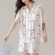 Pure Cotton Short Sleeve Short Pants Cardigan Pajamas Suit