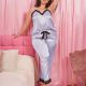 Camisole Pajamas Artificial Silk Casual Homewear Women's Loose Suspender Trousers Two-piece Set