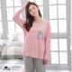 Cotton Long-sleeved Sweet And Cute Home Wear Casual Loose Two-piece Suit