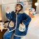 Women Winter Cartoon Thick Flannel Home Pajamas