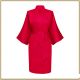 Elastic Imitation Silk Pajamas Solid Color Female Nightgown Elastic Plain Short Nightgown