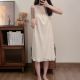 Women's Pure Cotton One Collar Suspender Nightdress