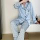 Ladies Bow Jacquard Embroidery Sweet Ice Silk Pajamas