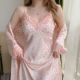 Ice Silk Backless Lace Sling Two-piece Pajamas