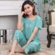 Cotton short-sleeved pajamas set