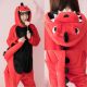 Flannel Red Dinosaur Cartoon Siamese Animal Sleeping Home Service Performance Service