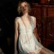 Mesh see-through lace nightdress