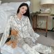 Long Sleeve Cardigan High Sense Silk Homewear Suit