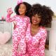 Beauty Clothing Valentine's Day Heart Printing Leisure Pajamas Pajamas Parent-child Suit