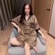 Summer Wild Leopard Print Women's Pajamas