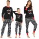 Women's Long Sleeved Trousers Home Service Couple Christmas Pajamas