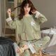 Pajamas ladies cotton long-sleeved autumn and winter