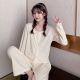 Cotton Cardigan Long Sleeve Pants Homewear Suit Can Be Worn Outside