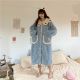 Autumn And Winter New Sweet And Lovely Coral Velvet Loose Casual Suit Nightgown