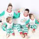 Striped Printing Long-Sleeved Home Leisure Parent-Child Suit