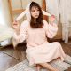 One-piece Pajamas Flannel Loose Long Skirt Cute Cartoon Rabbit Ears