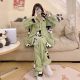 Panda Coral Velvet Pajamas Women's Autumn And Winter