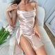 Artificial Silk Nightdress For Women Summer Home