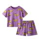 Two-piece Children's Short-sleeved Cartoon Parent-child Pajamas