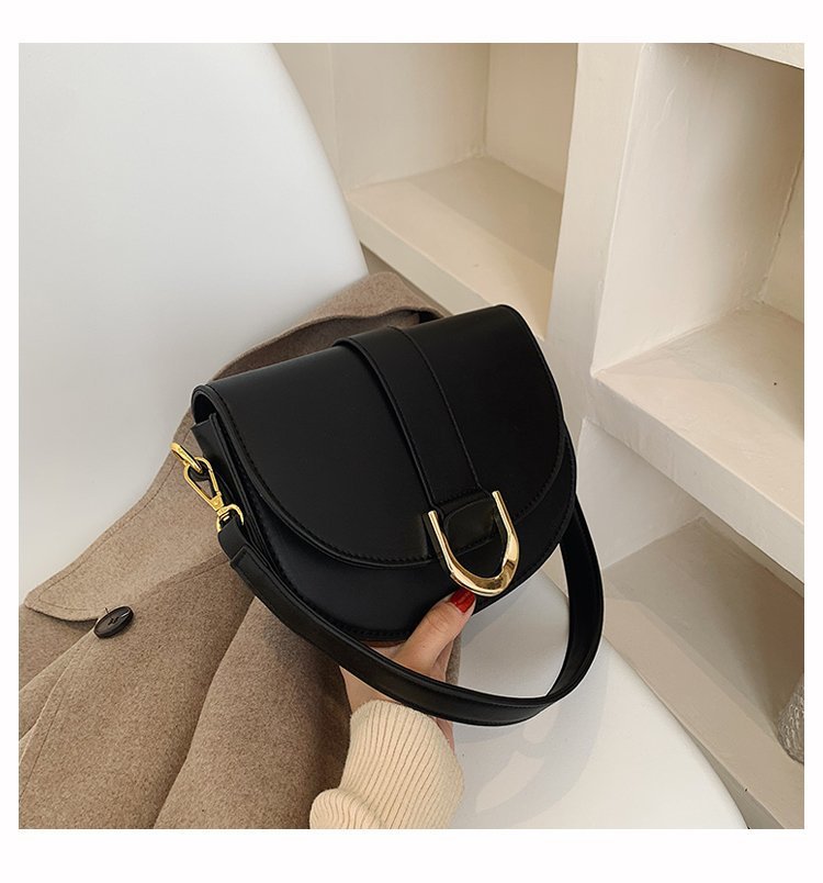 Mirco Creative Small Shoulder handbag Microfiber Synthetic Leather Saddle Bags Versatile Luxury Designer Crossbody Bag for Women