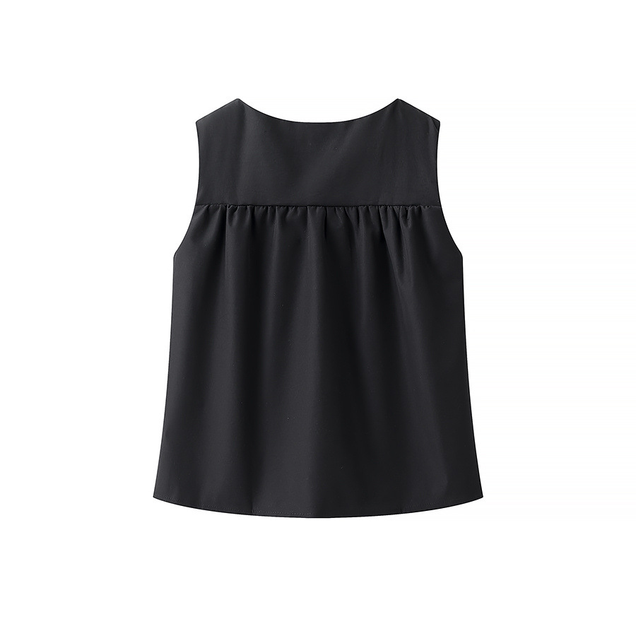 Color Block European Style Sleeveless Tank