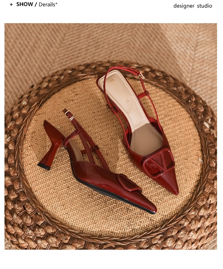 High-heeled Shoes for Women with Thin Heels, Fashionable Dress Shoes, Sandals for Women, Stylish Huizhou Women's Shoes