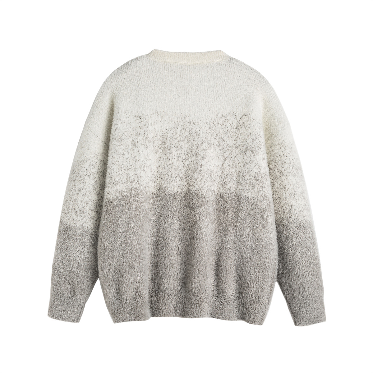 Unisex Japanese Workwear Colorblock Oversized Sweater