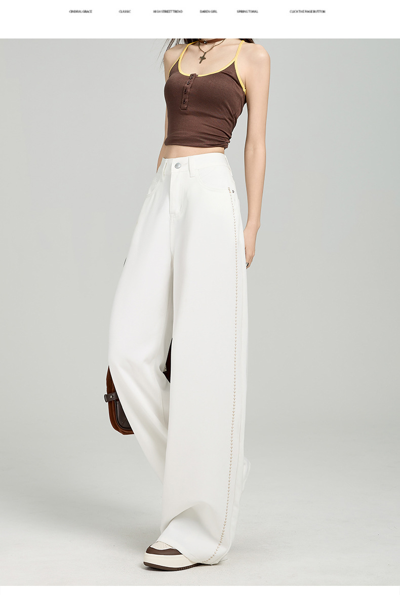 Women's Wide-Leg Jeans with Loose and Slimming Straight Leg Pants