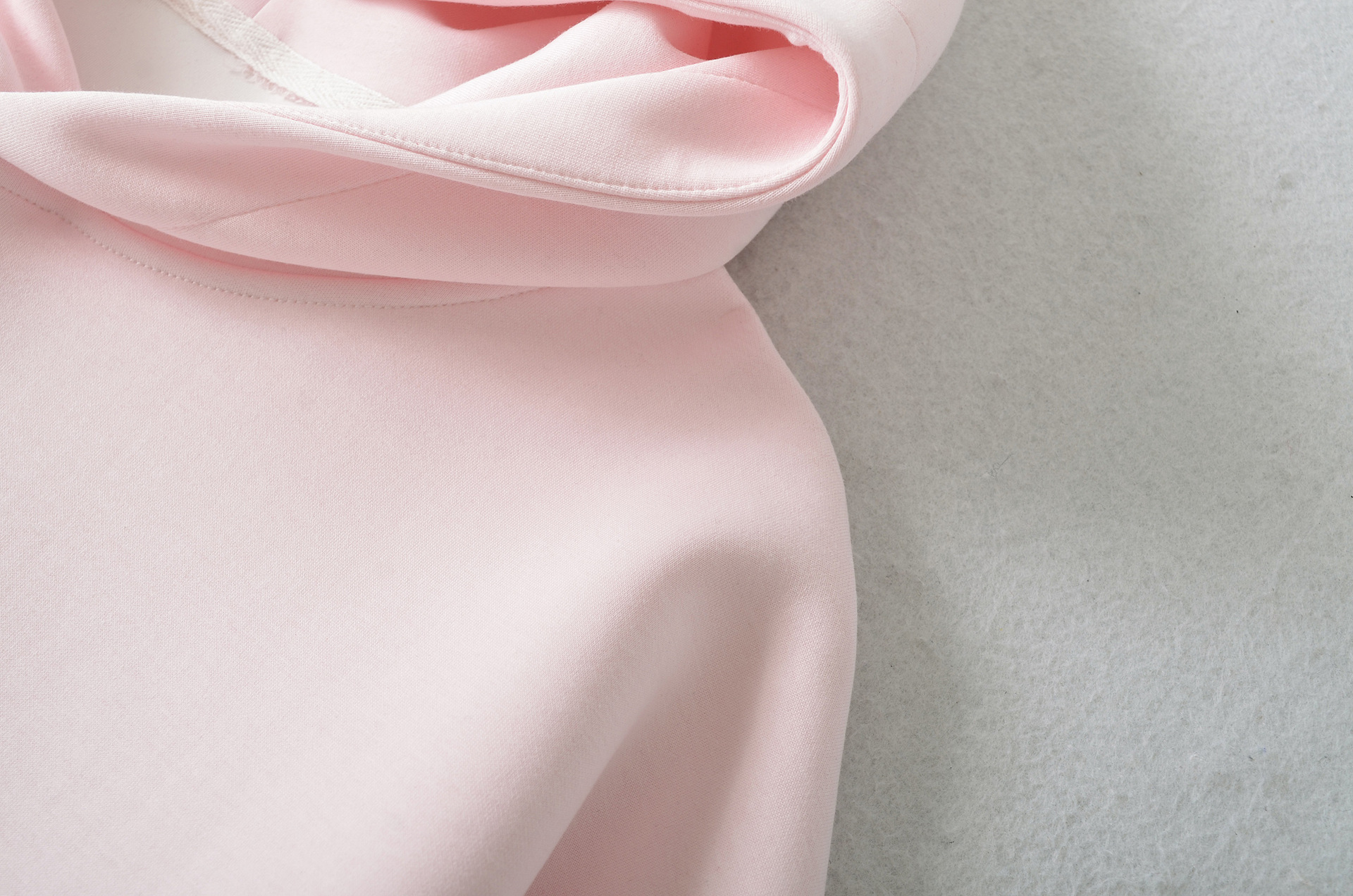 Ladies Active Plain Oversized Hood Sweatshirt
