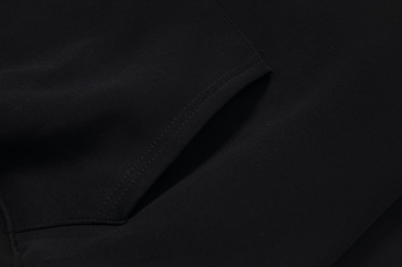 Utility Oversized Stitched Alphabet Cotton Hoody