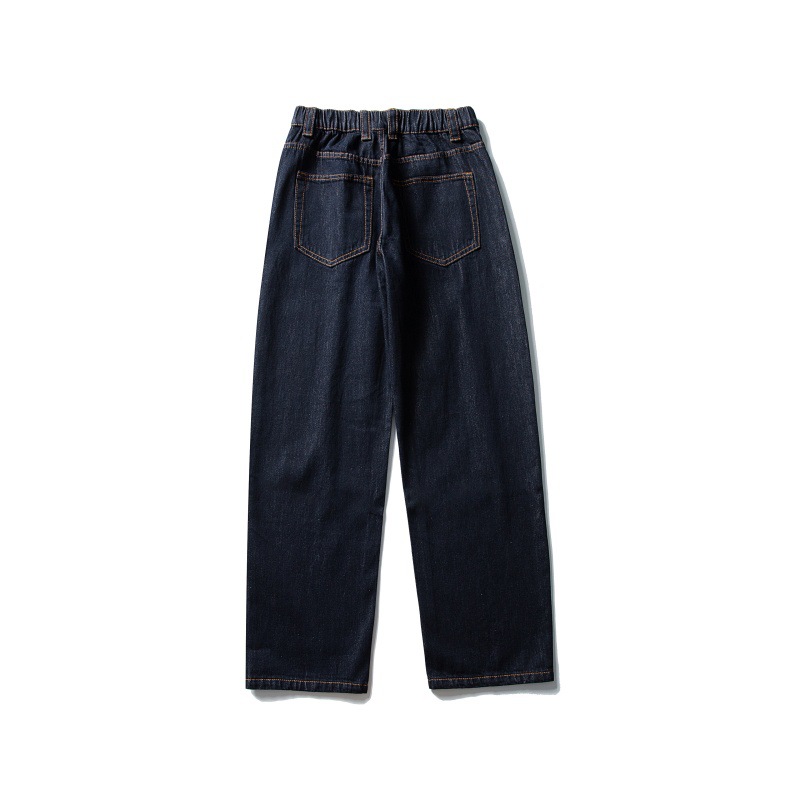 Denim Raw Color Loose Straight Casual Versatile Jeans Men