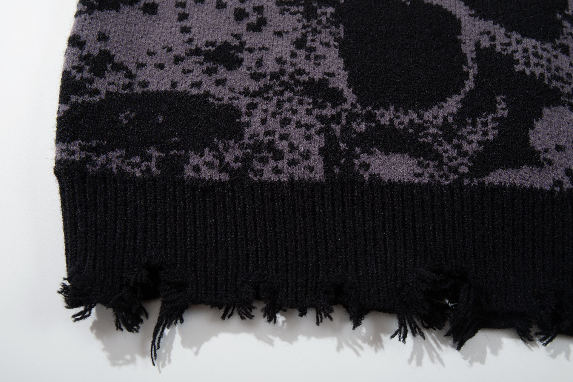 Oversized Gothic Jacquard Sweater
