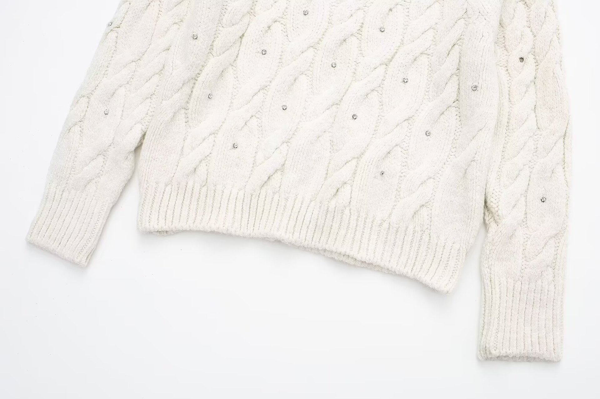 Bright eight ply knitted sweater
