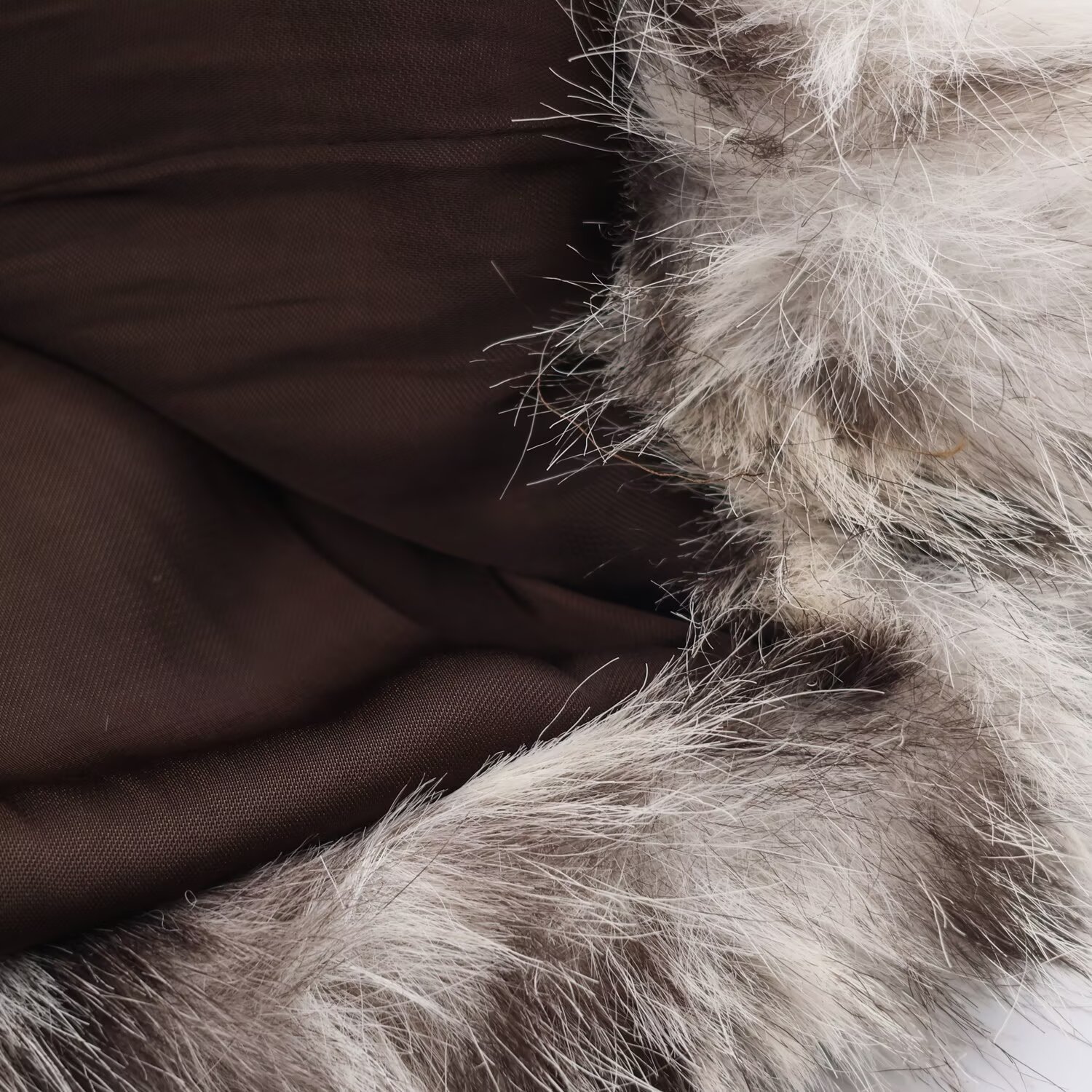 Animal print synthetic fur jacket
