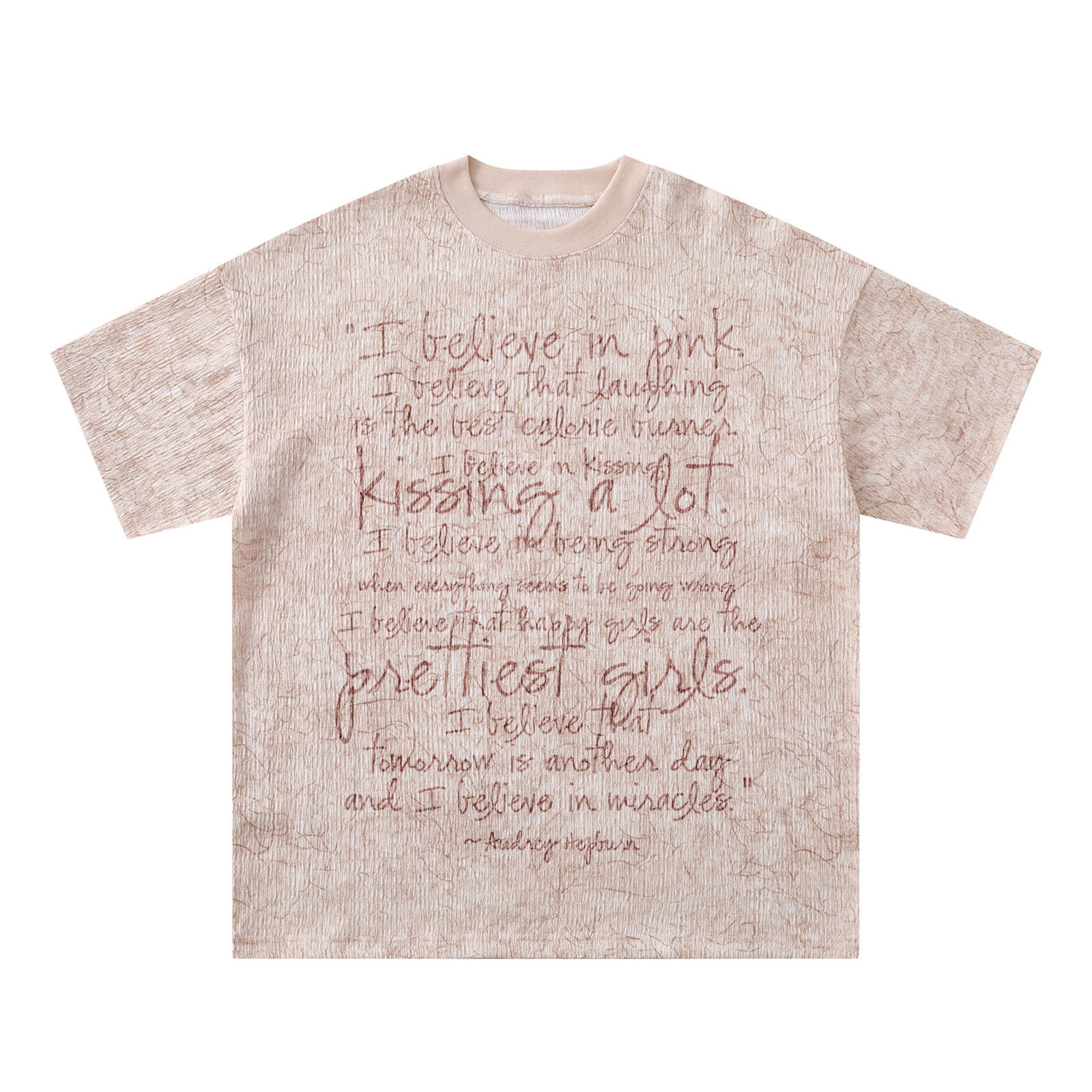 Polyester Round Neck Numeric Loose Fit T-Shirt