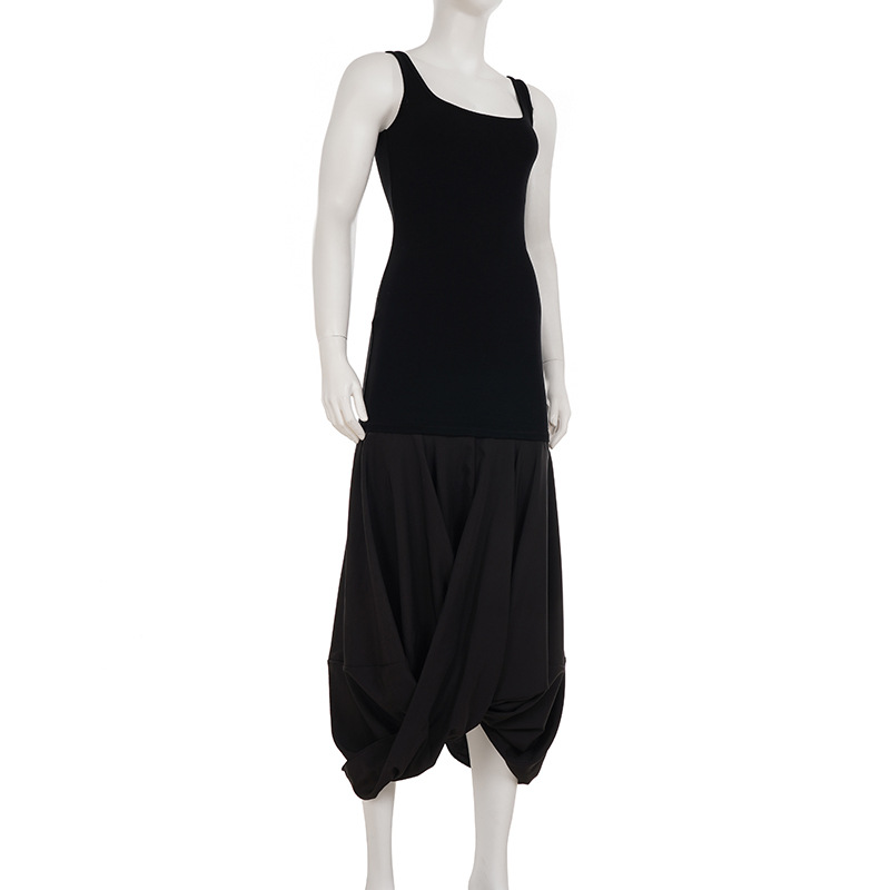 Fitted Scoop Neck Maxi Skirt