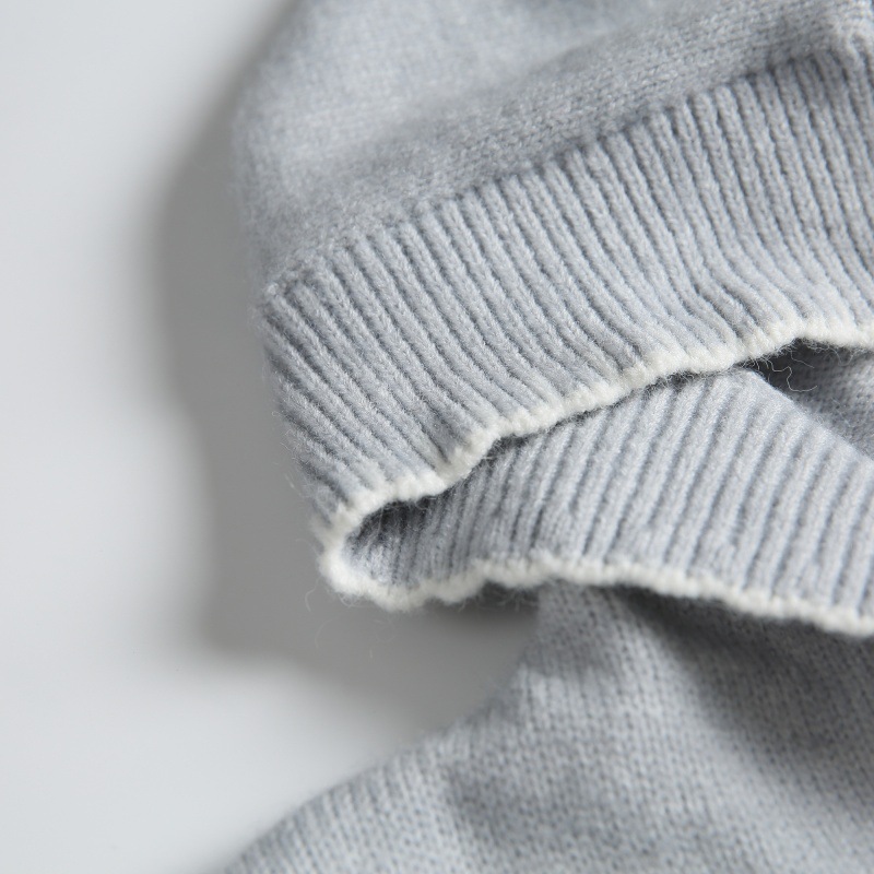Japanese Workwear Oversized Color Block Stitched Hood Sweater