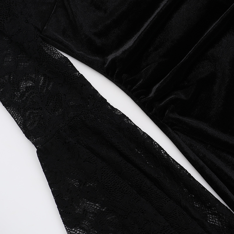 Halter High-Waist Polyester Solid Edgy Bodycon Floor-Length Dress