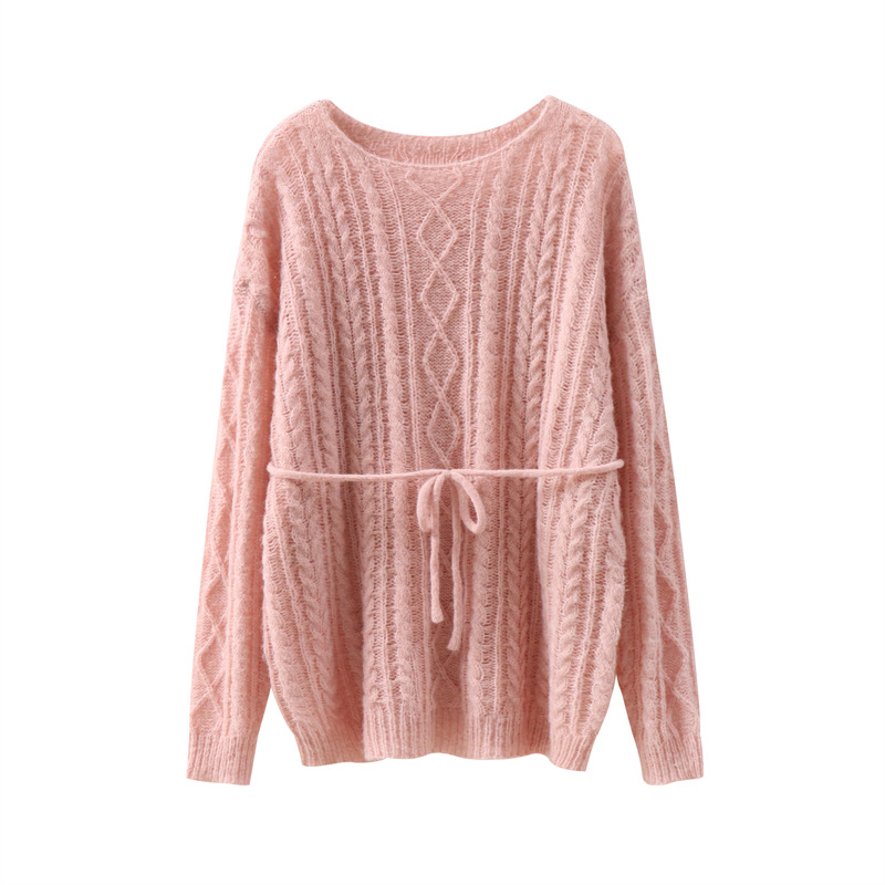 Slouchy Drawstring Wool Blend Dress