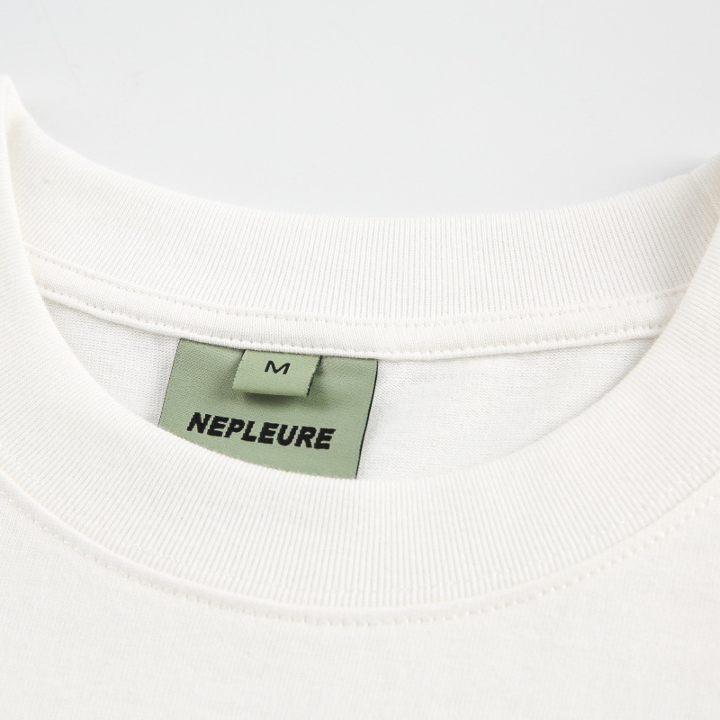 Oversized Unisex Japanese Retro Letter Crew Neck Tee