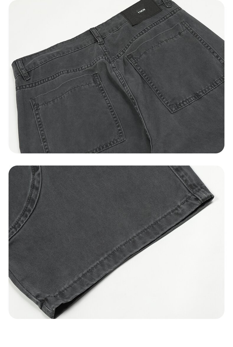 Unstructured Relaxed Fit Cotton Cargo Pants