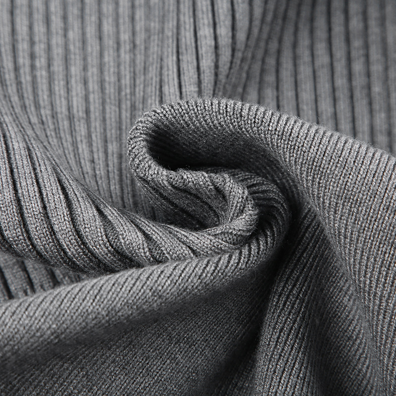 Woolen Bardot Zip Blush Plain Full Sleeve Sweater
