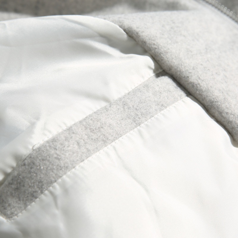 Plain Wool Oversized High Neck Jacket