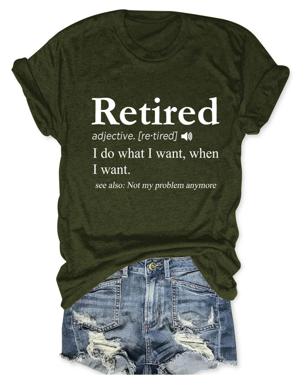 Ladies' Oversized Geometric V Collar T-Shirt