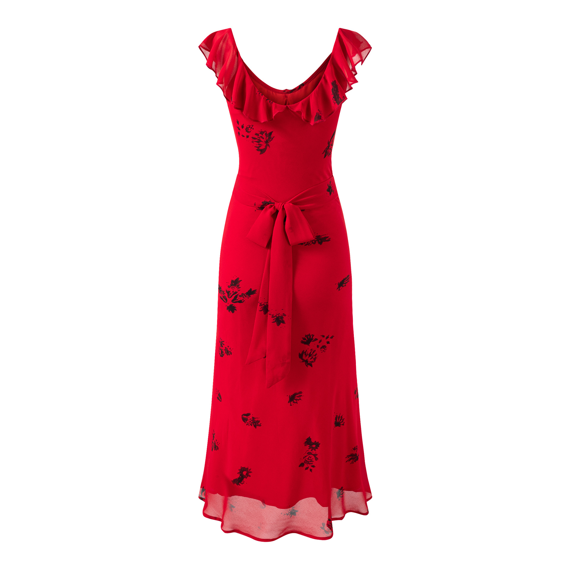 Halter Neck Sleeveless Polyester Dress