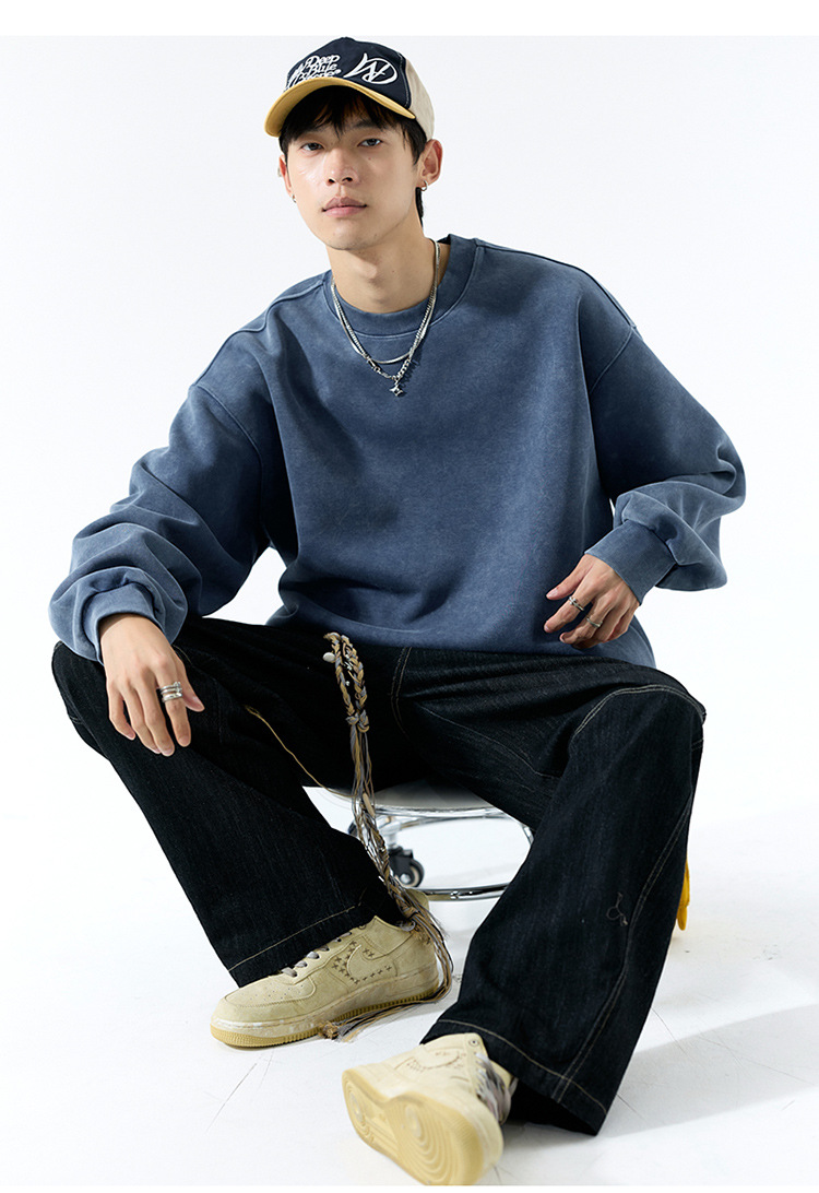 Oversized American Long Sleeve Sweatshirt