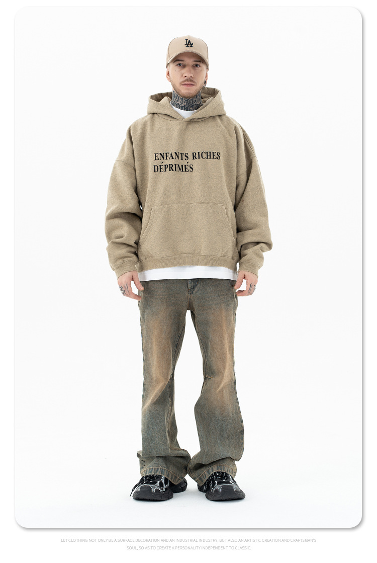 Faded Ombre Cotton Hoodie