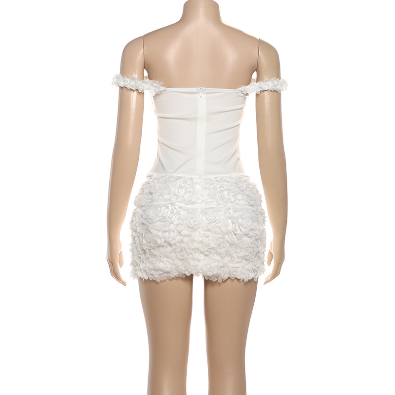 V-Neck Sleeveless Open Back Contouring High Waist Dress